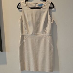ANTONIO MELANI Cream Sleeveless Mini Dress
